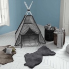 teppichWERK - Tiger | Kinder-Motivteppich Anthrazit