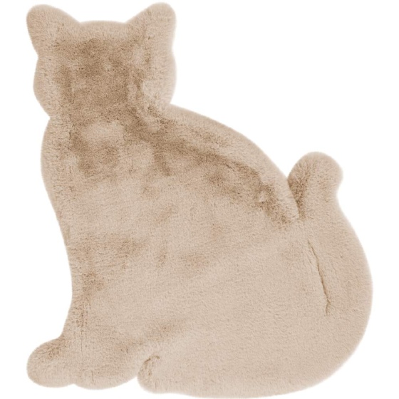 teppichWERK - Katze | Kinder-Motivteppich Creme