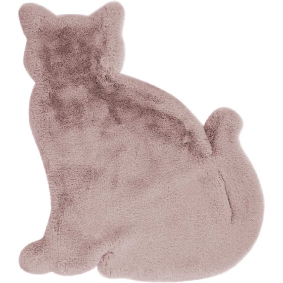 teppichWERK - Katze | Kinder-Motivteppich Rosa