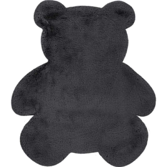 teppichWERK - Teddy | Kinder-Motivteppich Anthrazit