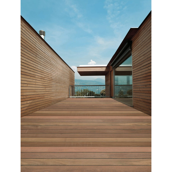 Skando Prime - Cumaru | Massivholz Terrassendiele | 145 x 21mm | beidseitig glatt
