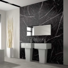 Skando Wall XXL - Slate black Stone hochglanz 6321 | Mineral-Verbund-Wandverkleidung