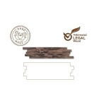 Skando Wall - Smoked Wood 7036 | Echtholz Wandverkleidung