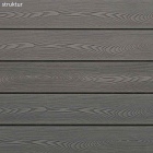 Skando Prime - WPC Massiv-Terrassendiele | hellgrau | 143 x 22mm | gebürstet / strukturiert