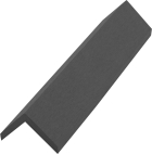Skando Prime - WPC Abschlussprofil L-Form | dunkelgrau | 60 x 40mm