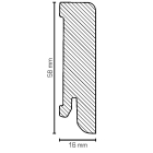 MDF Sockelleiste Modern XL | 58mm hoch | weiß