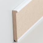 MDF Einfass-Sockelleiste Modern White | 81mm hoch | weiß