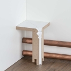 MDF Rohrabdeckleiste Innenecke HH-Profil | 96mm hoch | weiß