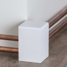 MDF Rohrabdeckleiste Außenecke Modern White | 96mm hoch | weiß