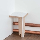 MDF Rohrabdeckleiste Innenecke Modern White | 96mm hoch | weiß