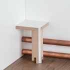 MDF Rohrabdeckleiste Innenecke kubisch | 96mm hoch | weiß