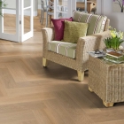 Designflooring Van Gogh - Warm Brushed Oak SM-VGW121T | Fischgrät-Optik | Klebe-Vinylboden