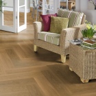 Designflooring Van Gogh - Golden Brushed Oak SM-VGW122T | Fischgrät-Optik | Klebe-Vinylboden