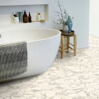 Tarkett Iconik 260 - Marble Bianco Hexagon GOLD 27123007 | Lieferform: Rolle | Breite: 4,00m