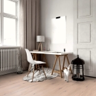 Skando Parkett - Eiche Rustikal astig 3210 | Landhausdiele | handgehobelt & weiß geölt