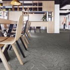 Forbo Flotex Planks - Triad Embossed Zinc 121001 | Teppichfliese
