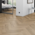 FoxFloors Skala 55 - Eiche Heide 909HB | Fischgrät-Optik | Klebe-Vinylboden