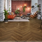 Joka Design 555 - Incredible Dark Oak 5382 | Fischgrät-Optik | Klebe-Vinylboden