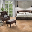 Project Floors - PW 1633/55 HBL | Fischgrät-Optik | floors@work | Klebe-Vinylboden