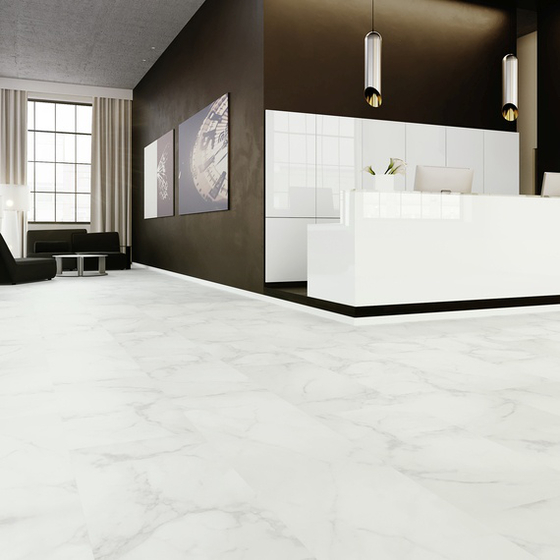 Joka Classic Design 555 - Carrara White 5604 | Vinylboden