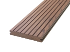 Skando Strong - WPC Massiv-Terrassendiele | herbstbraun | 140 x 20mm | gebürstet / gerillt