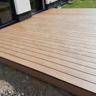 Skando Strong - WPC Massiv-Terrassendiele | herbstbraun | 140 x 20 x 5000mm | gebürstet / gerillt