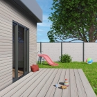 Skando Strong - WPC Massiv-Terrassendiele | steingrau | 140 x 20 x 6000mm | gebürstet / gerillt