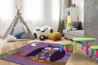 teppichWERK - Eule lila | Kinderteppich