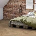Tarkett Iconik 260 - Skane Herringbone BROWN 240011023 | Lieferform: Rolle | Breite: 3,00m
