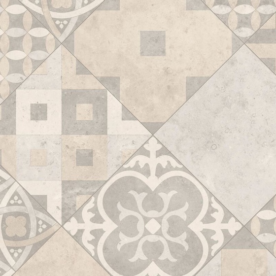 Tarkett Iconik 260 - Zaragoza Tile POWDER 27123069 | Lieferform: Rolle | Breite: 4,00m