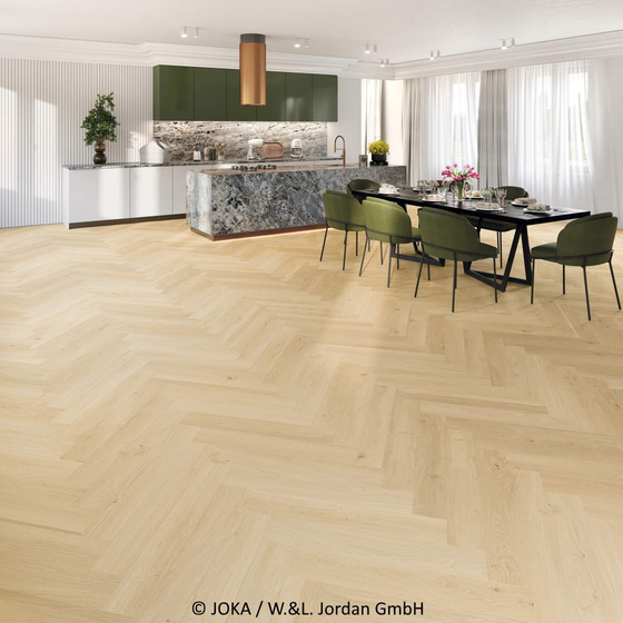 Joka Design 555 Wooden Styles - Oak Nordic 6703 | Fischgrät-Optik | Vinylboden