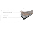 FoxFloors Skala 55 XL - Eiche Geisa 907DB | Klebe-Vinylboden | 1524 x 229 x 2,50mm