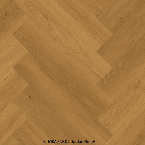 Joka Design 555 Wooden Styles Click - Oak Natural 705H | Fischgrät-Optik | Rigid-Klickvinyl