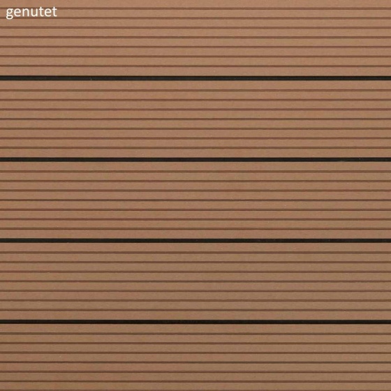 Skando Prime - WPC Massiv-Terrassendiele | hellbraun | 143 x 22 x 3000mm | genutet / gerillt