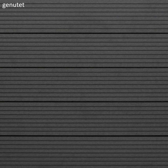 Skando Prime - WPC Massiv-Terrassendiele | dunkelgrau | 143 x 22 x 3000mm | genutet / gerillt