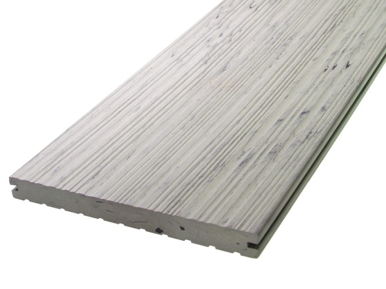 Skando Strong XL - WPC Massiv-Terrassendiele | steingrau | 200 x 20 x 5000mm | gebürstet / gerillt