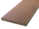 Skando Strong XL - WPC Massiv-Terrassendiele | herbstbraun | 200 x 20mm | gebürstet / gerillt