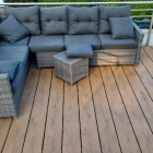 Skando Strong XL - WPC Massiv-Terrassendiele | herbstbraun | 200 x 20 x 5000mm | gebürstet / gerillt