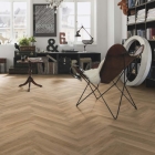 Wineo 400 XS - Vivid Oak Nature DB283WXS | Fischgrät-Optik | Klebe-Vinylboden