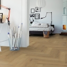 FoxFloors Skala 30 - Eiche Gorgona 988HB | Fischgrät-Optik | Klebe-Vinylboden