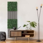 Skando Wall - Flora dunkelgrün | Kunstpflanzen-Wandpaneel