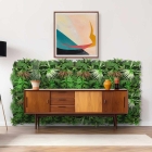 Skando Wall - Flora exotisch grün | Kunstpflanzen-Wandpaneel