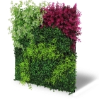 Skando Wall - Flora pink-grün | Kunstpflanzen-Wandpaneel