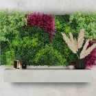 Skando Wall - Flora pink-grün | Kunstpflanzen-Wandpaneel