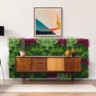 Skando Wall - Flora pink-grün | Kunstpflanzen-Wandpaneel