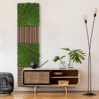 Skando Wall - Moos waldgrün urig | Designmoos-Wandpaneel