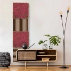 Skando Wall - Flora pink | Kunstpflanzen-Wandpaneel