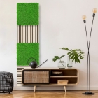 Skando Wall - Flora grasgrün hell | Kunstpflanzen-Wandpaneel