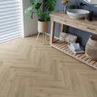 Anaturo Mio 55 - Eiche Marsala | Fischgrät-Optik | Klebe-Vinylboden