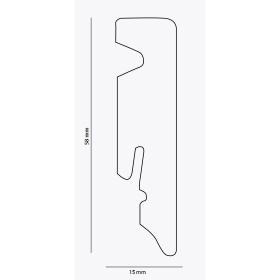 Anaturo - MDF-Sockelleiste Stone Monza